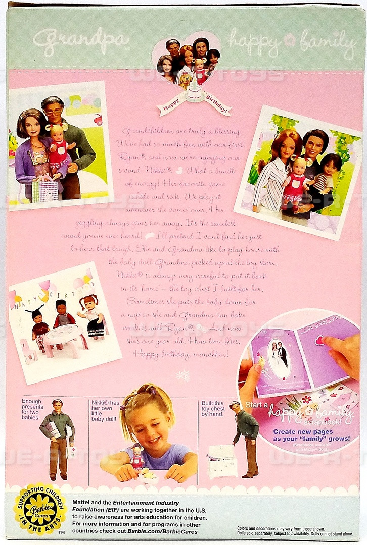 Barbie Happy Family Neighborhood Grandpa Doll 2003 Mattel B9881