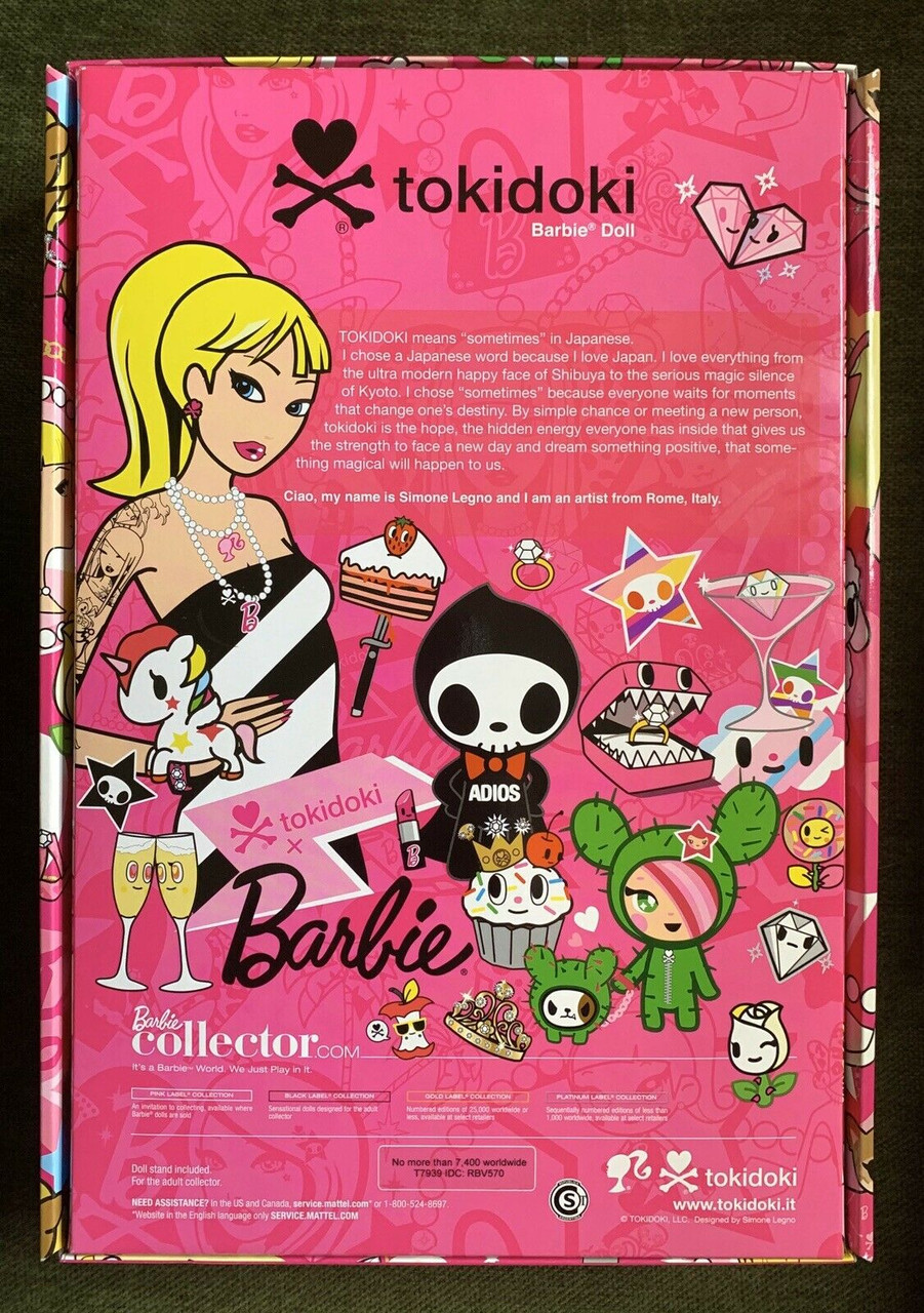 Tokidoki Barbie Doll Gold Label Limited Edition of only 7400