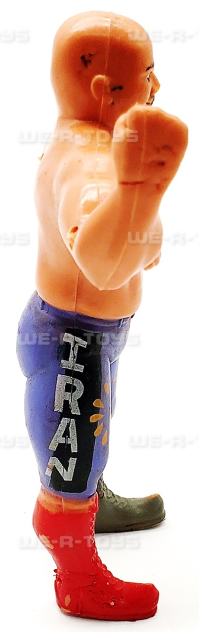 WWF Wrestling Superstars Iron Sheik Bendable Rubber Figure LJN 1986 USED (2)