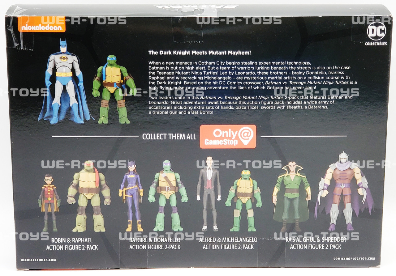 DC Batman vs Teenage Mutant Ninja Turtles Batgirl & Donatello Action Figure  2-Pack 