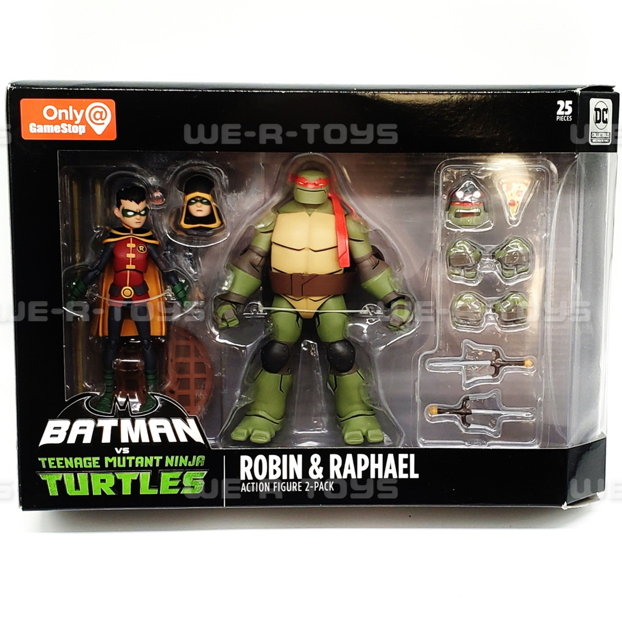 DC Collectibles: Batman vs Teenage Mutant Ninja Turtles GameStop Exclusive  Batman & Leonardo and Robin & Raphael Review