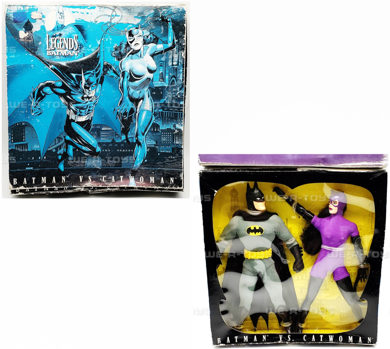 DC Legends of Batman Series Batman Vs. Catwoman Figures Kenner