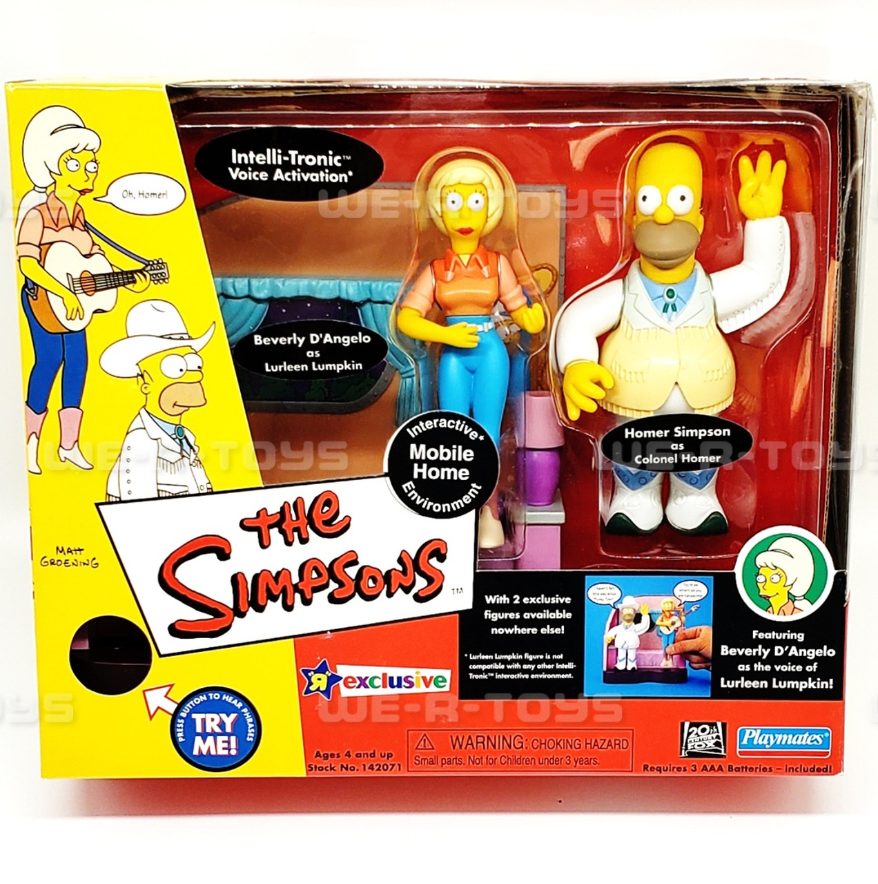 The Simpsons Interactive Mobile Home Environment Action Figure Playsets  #142071