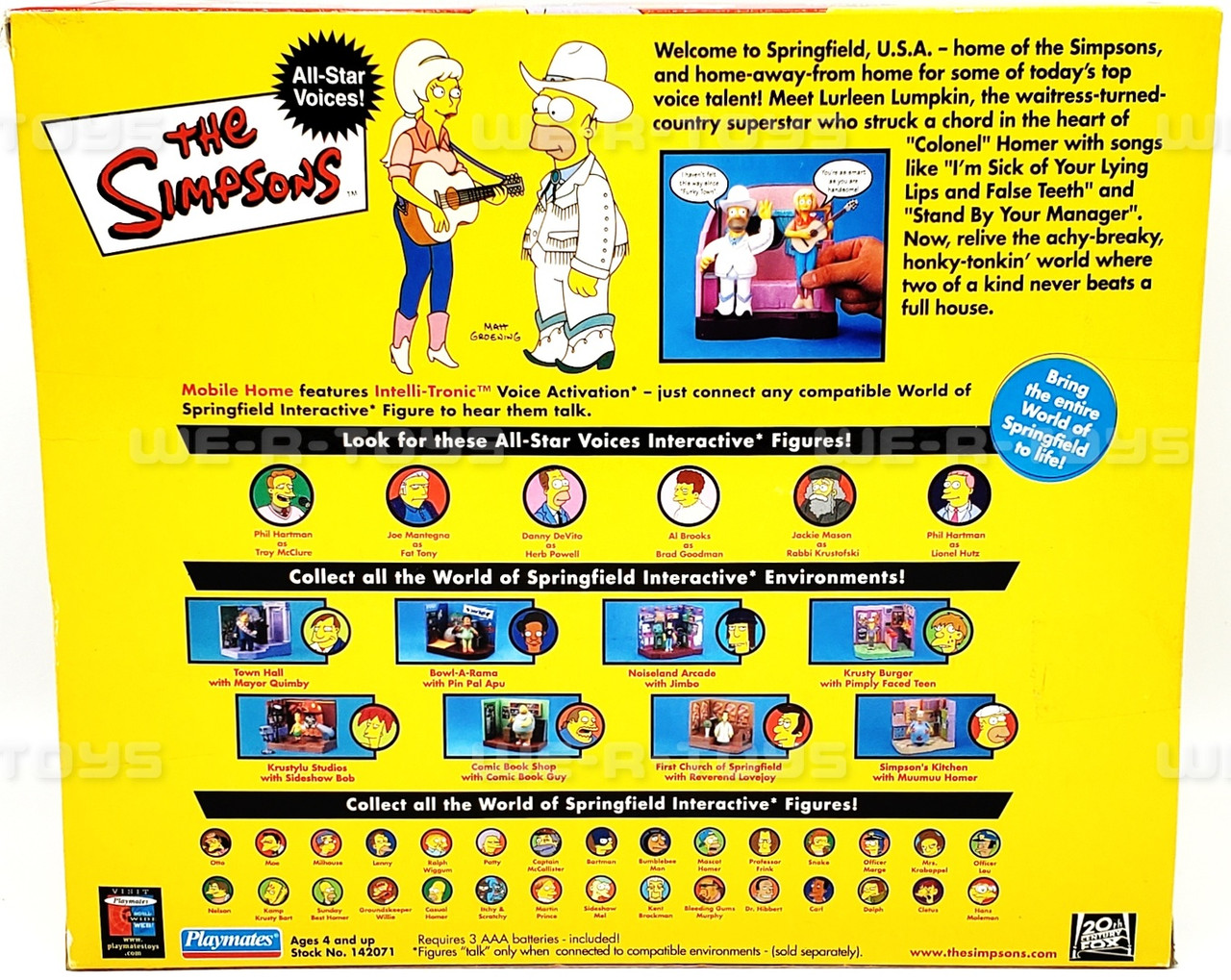 The Simpsons Interactive Mobile Home Environment Action Figure Playsets  #142071