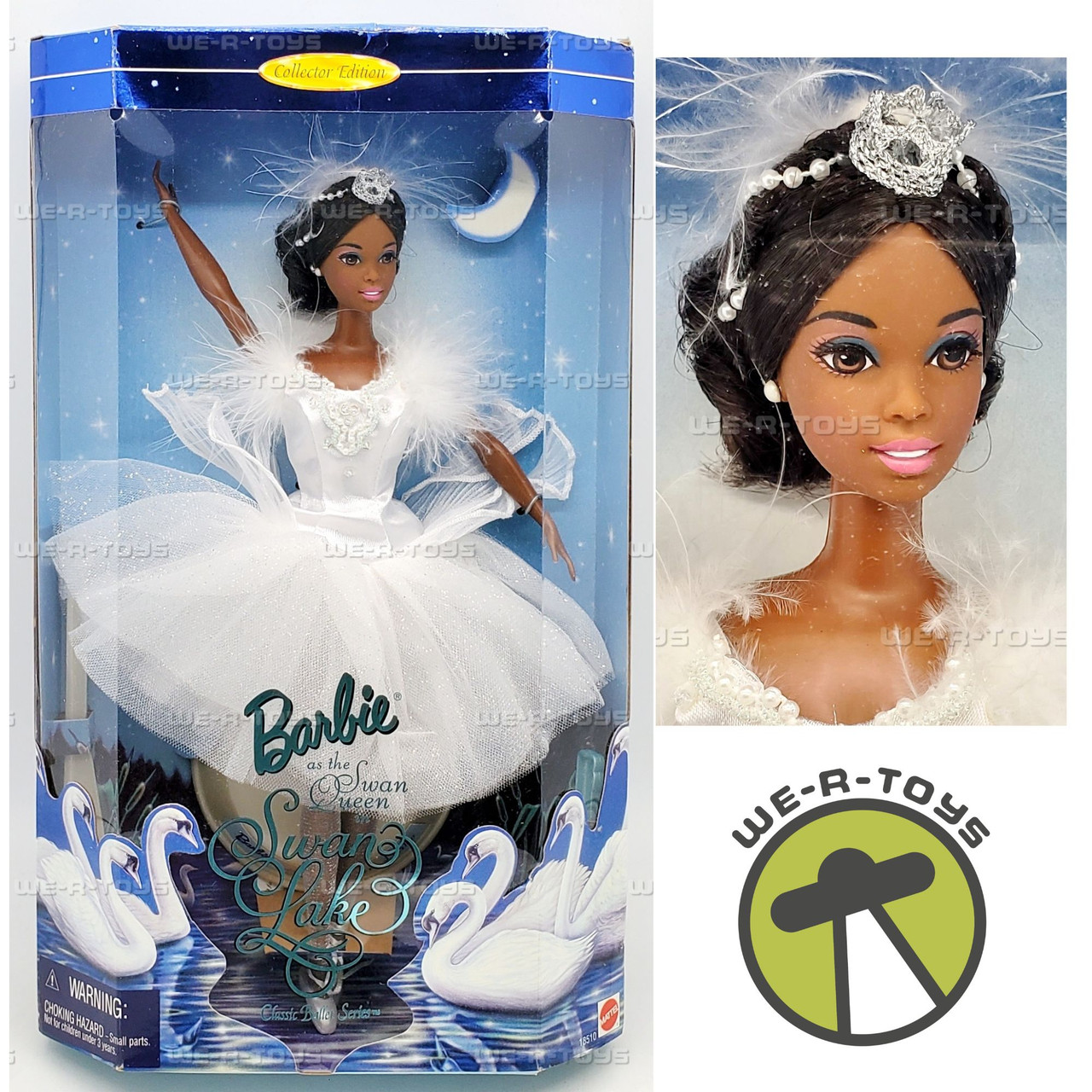 Barbie as the Swan Queen in Swan Lake Doll African American 1997 Mattel 18510 Barbie as the Swan Queen in Swan Lake Doll African American 1997 Mattel 18510