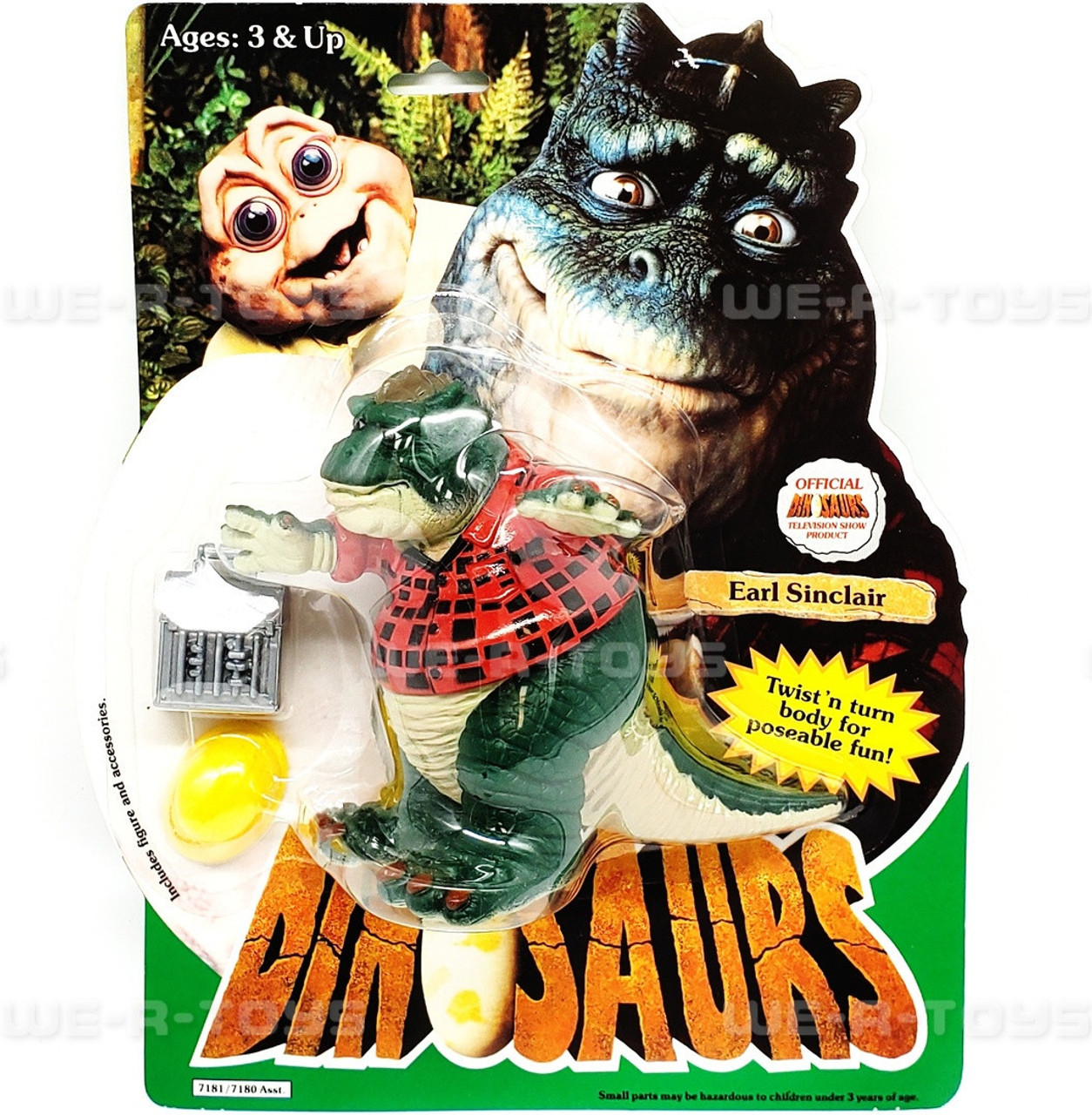 Dinosaurs Earl Sinclair Action Figure Hasbro #7181 NEW - We