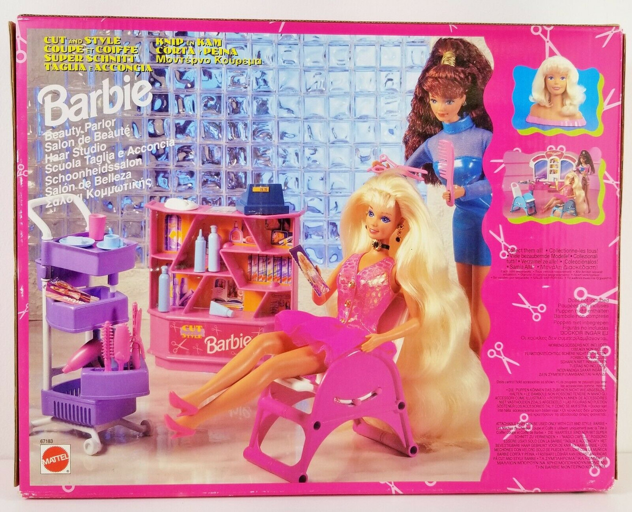 Barbie Beauty Parlor Cut and Style 1994 Mattel 67183 with