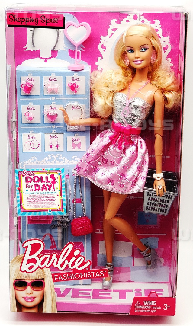 Barbie Doll Shopping Barbie Fashionistas Sweetie Shopping Spree