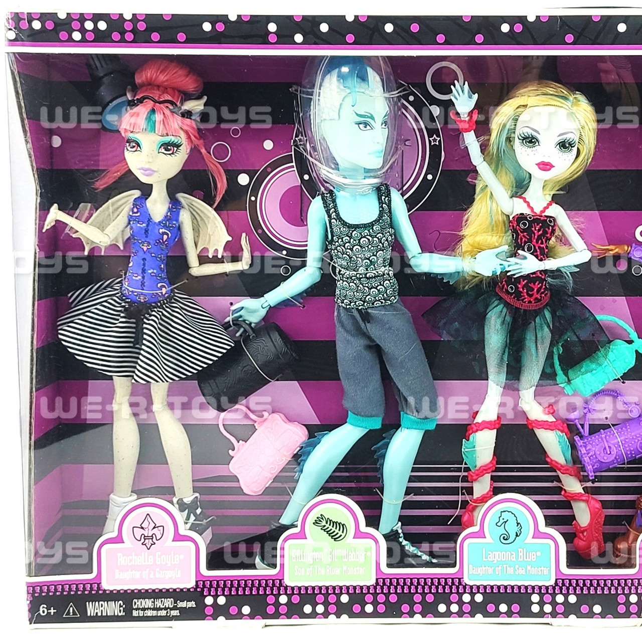 2013 EXCLUSIVE MONSTER HIGH DOLLS 3 PACK FEARLEADING WERECAT