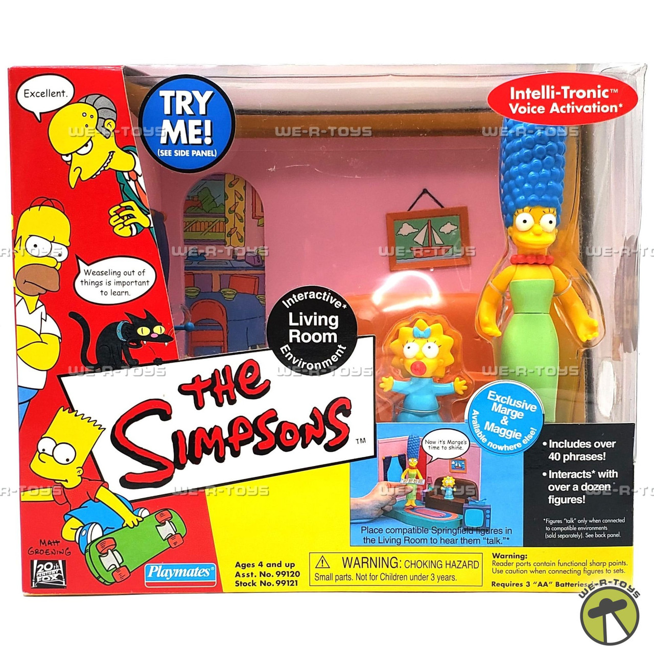 The Simpsons Interactive Living Room w/ Marge & Maggie 2000