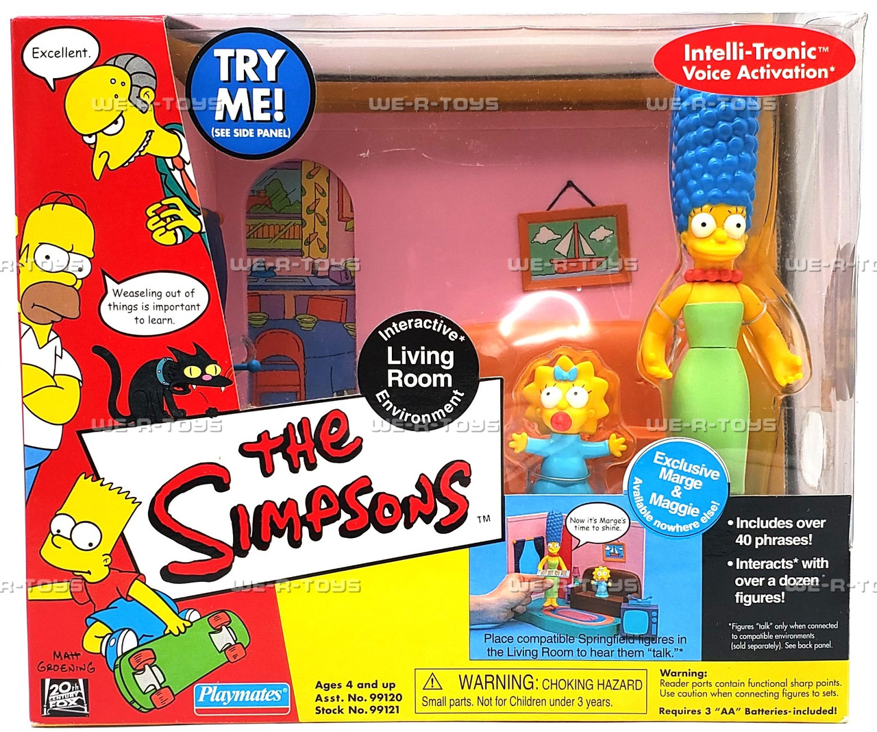 シンプソンズ インタラクティブリビングルーム Marge&Maggie The Simpsons Interactive Living Room w/ Marge & Maggie 2000