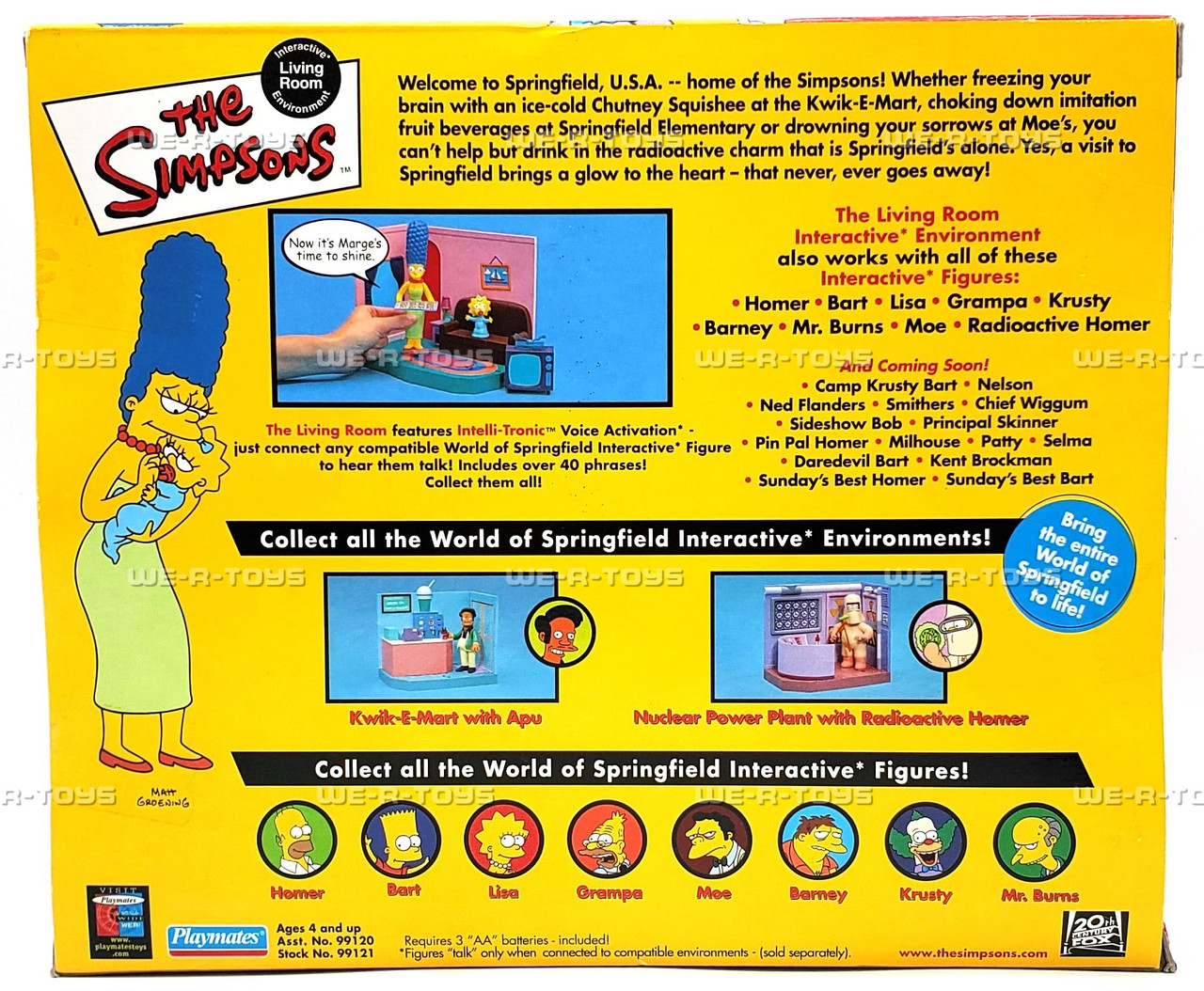 The Simpsons Interactive Living Room w/ Marge & Maggie 2000