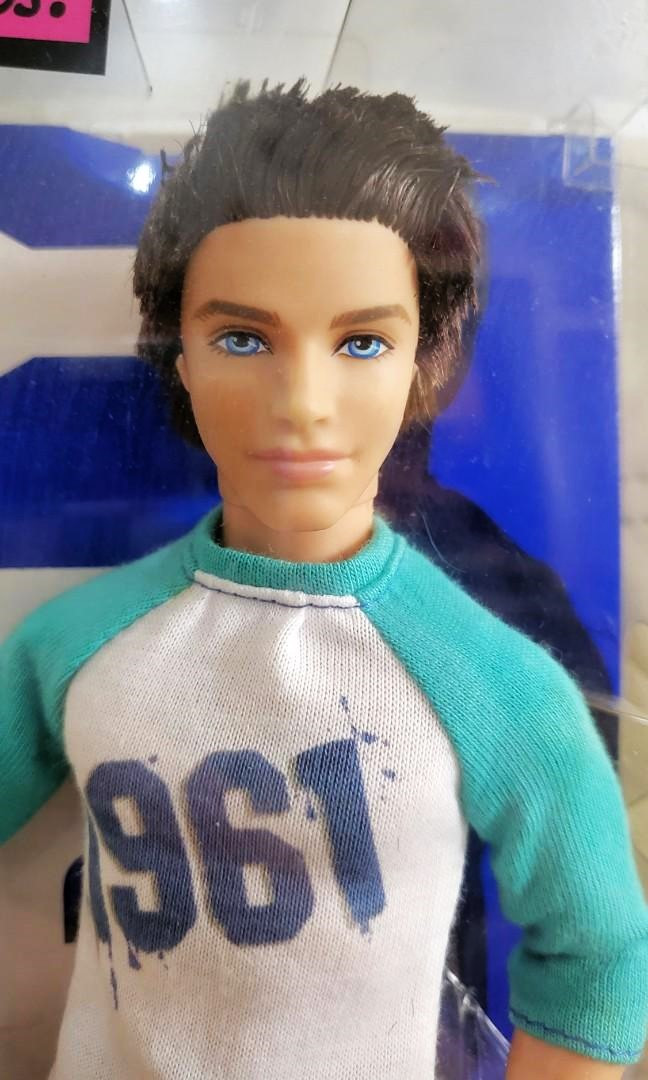 Brown Hair Ken Doll With Real Hair Barbie Fashionistas Sporty Ken