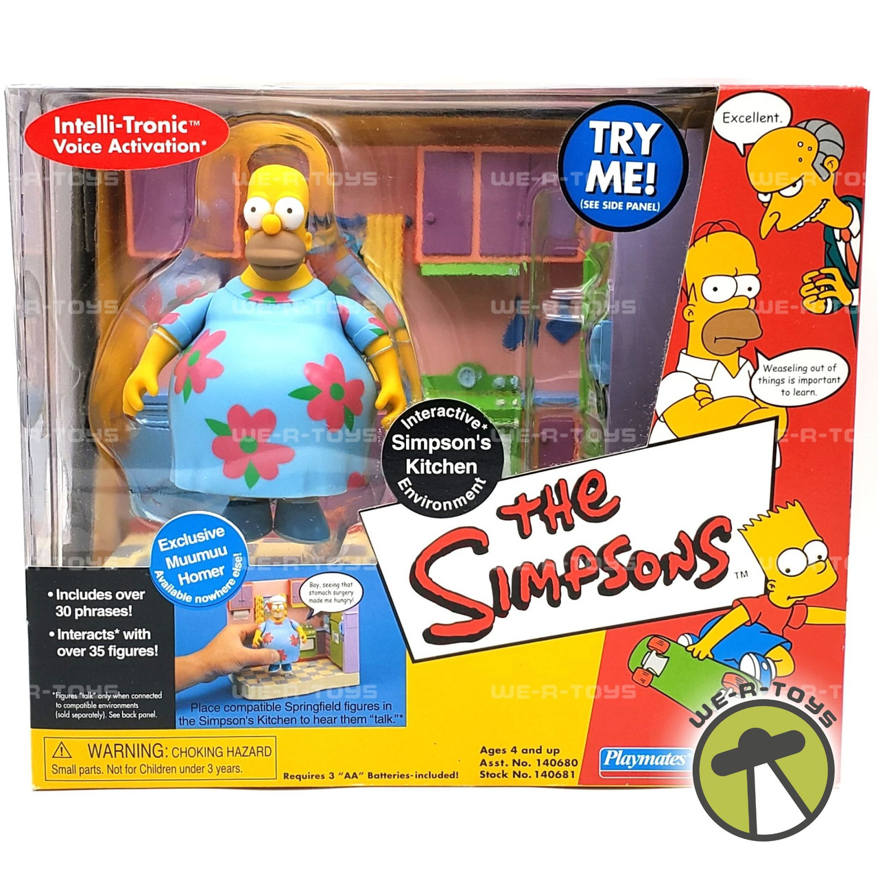 Interactive Simpson's Kitchen Environment Action Figure Playset