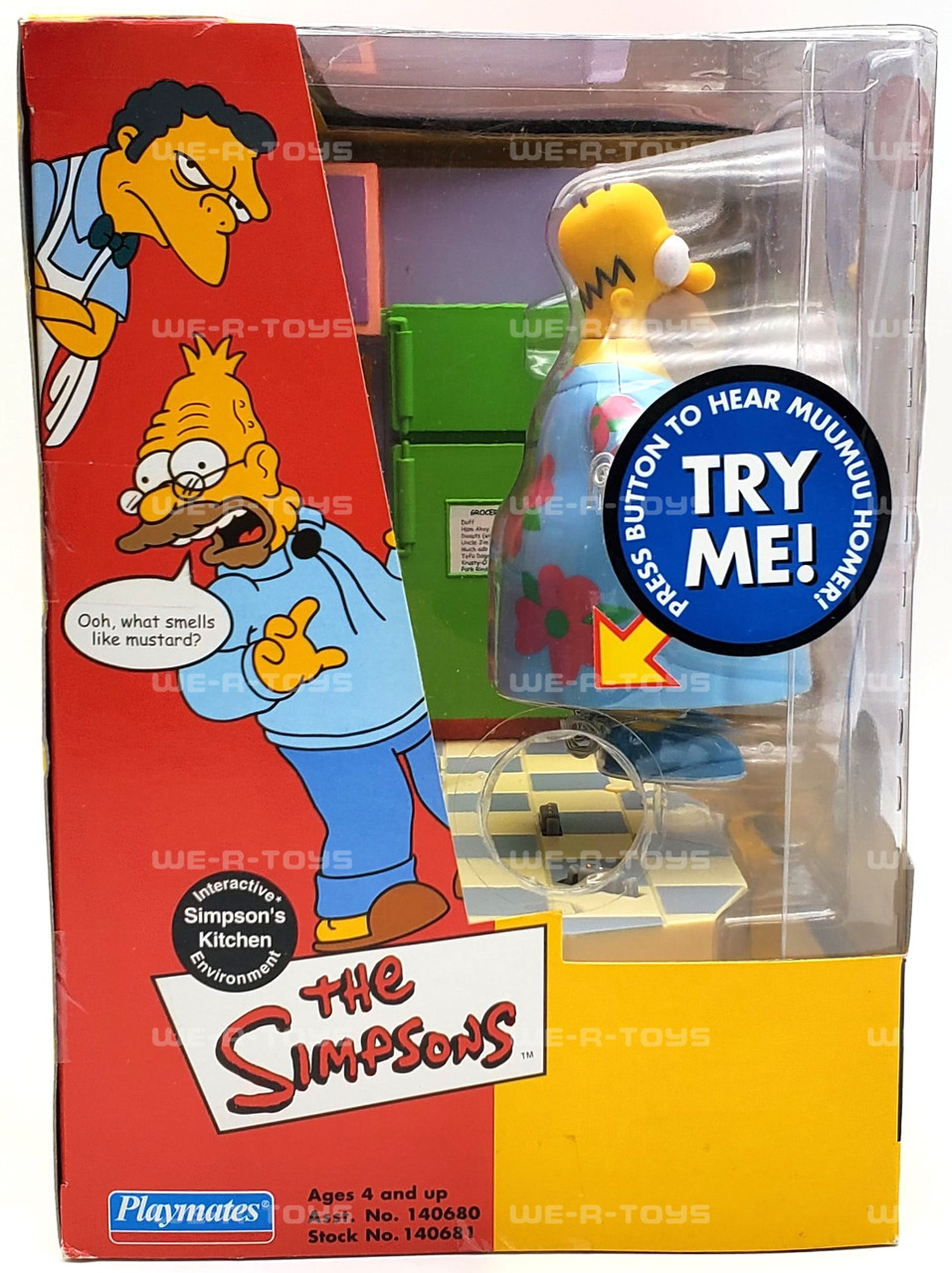 Interactive Simpson's Kitchen Environment Action Figure Playset