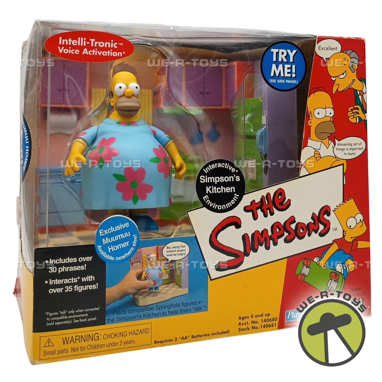 【レア】The Simpsons Interactive Kitchen The Simpson's Interactive Kitchen Environment & Homer Action