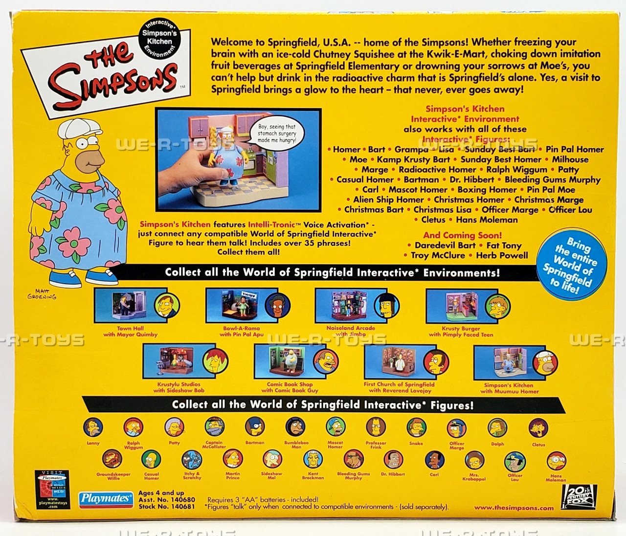 The Simpson's Interactive Kitchen Environment & Homer Action