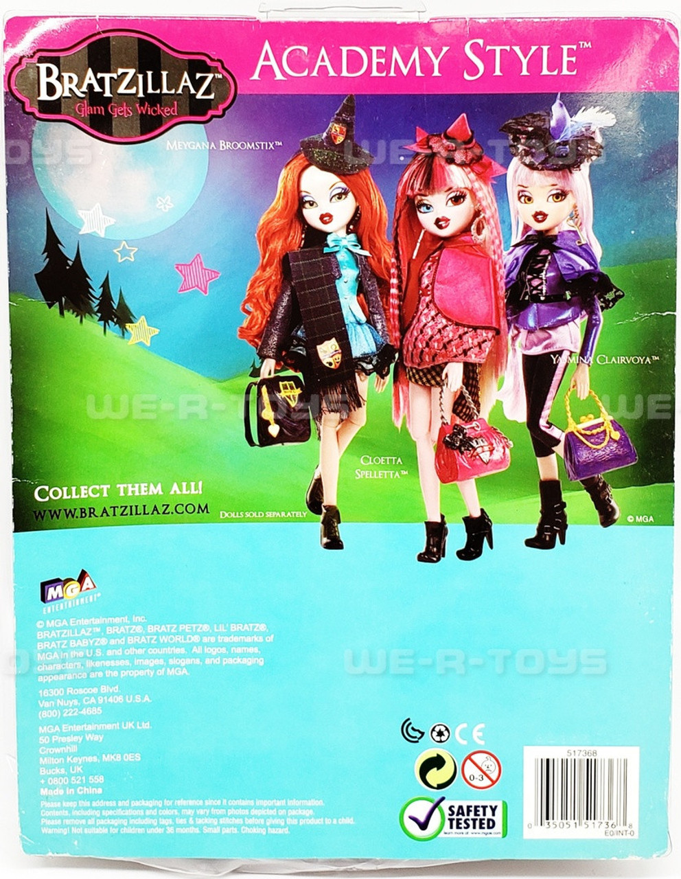 Bratzilla Glam Gets Wicked True Blue Style Meygana Broomstix Outfit MGA  NRFB - We-R-Toys