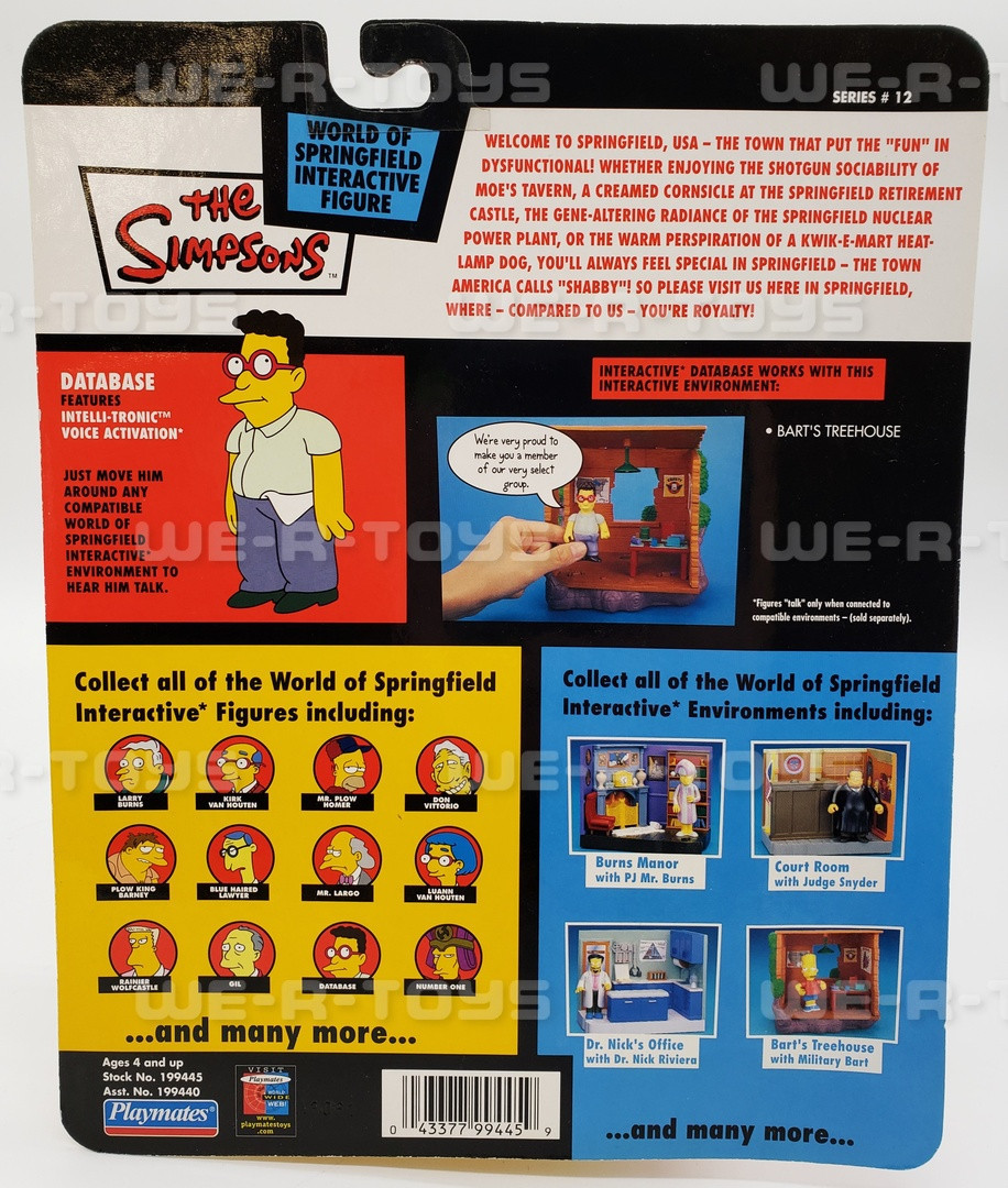 Figurines vintage simpsons Playmates 2000 world of