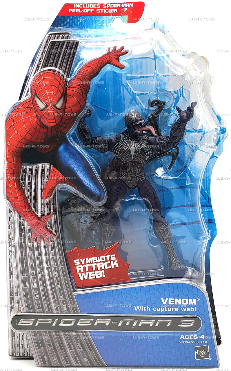 フィギュア 3体 SPIDER-MAN VENOM ヴェノム トイビズ Marvel Spider-Man 3 Venom Action Figure (Blue) With Capture Web