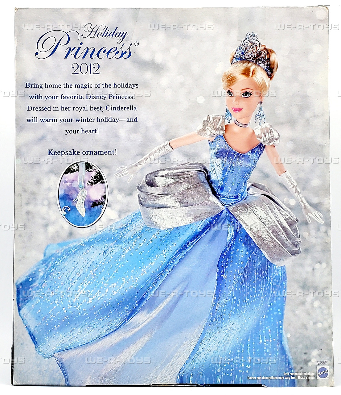 Disney Princess Cinderella Holiday Princess Doll 2011 Mattel