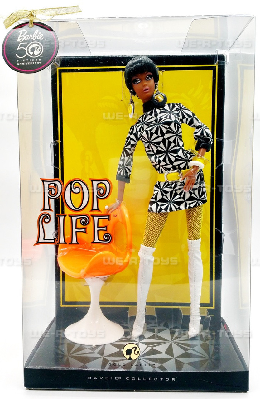 Barbie Collector Pop Life Pivotal Mod Christie Doll 2008 Mattel