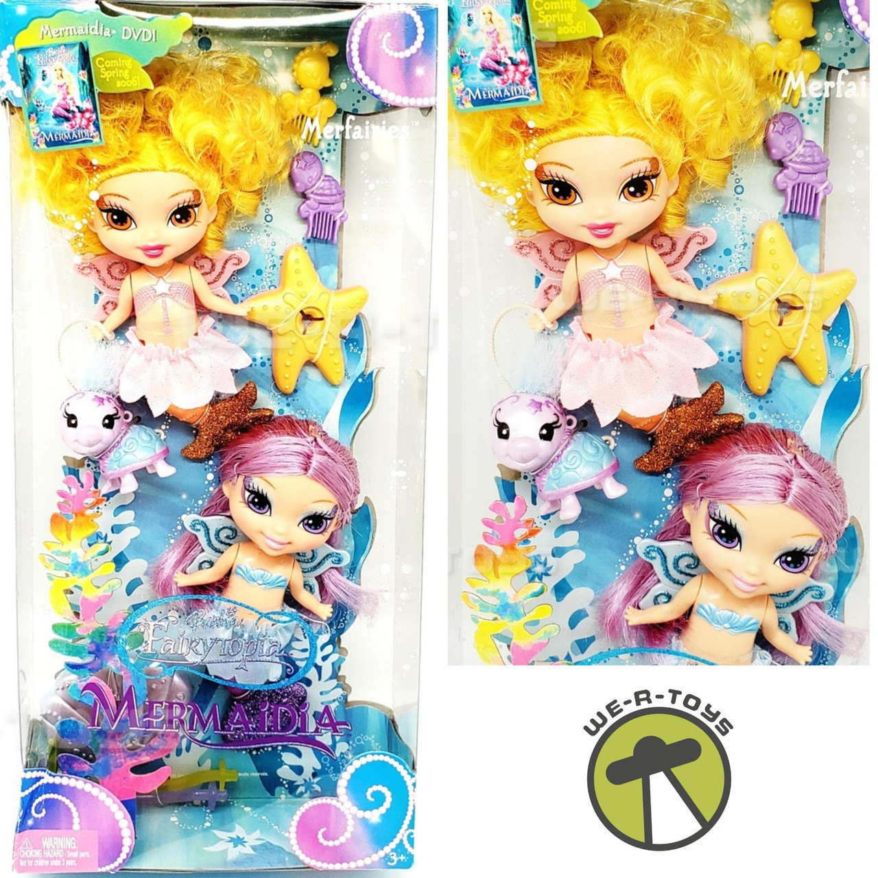 Barbie Fairytopia Mermaidia Merfairies Dolls 2005 Mattel #J0727 NEW