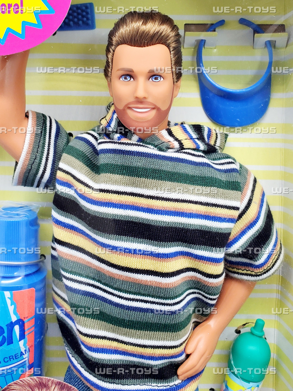Shaving Fun Ken Doll with Magic Color Change Beard 1994 Mattel