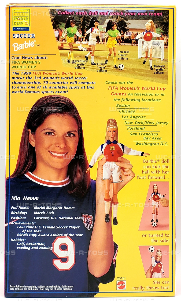 Soccer Barbie FIFA Women's World Cup 1998 Mattel 20151