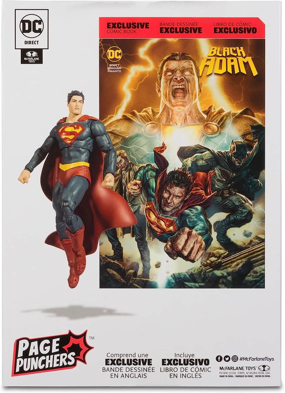  McFarlane Toys DC Direct - Page Punchers - 7 Figure with Comic  - Black Adam Wave 1 - Superman : Everything Else
