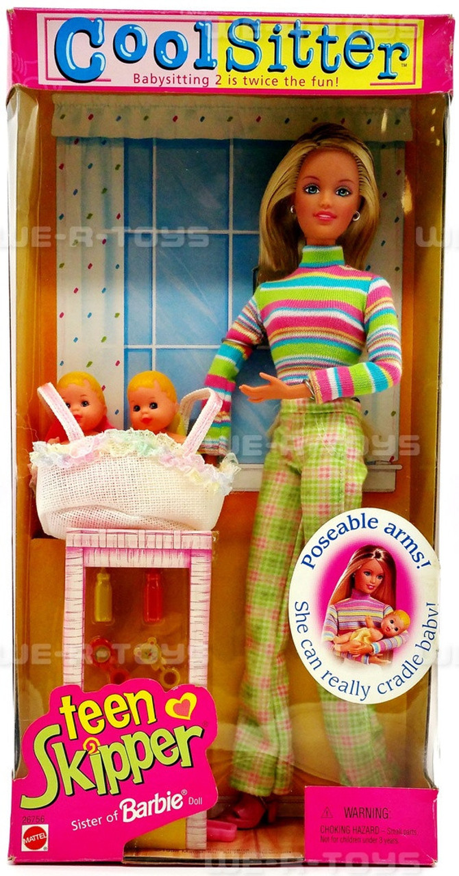 Barbie Cool Sitter Teen Skipper Doll - 1998 Mattel 26756