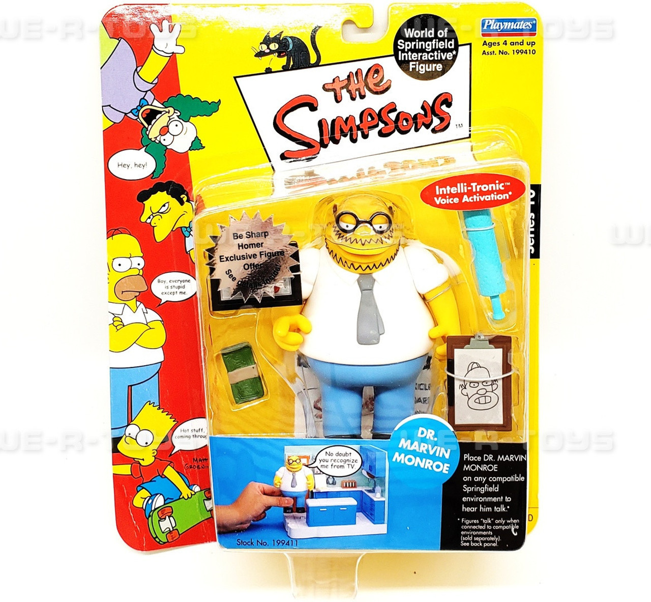 The Simpsons World of Springfield Interactive Figures Dr. Marvin Monroe  #199411