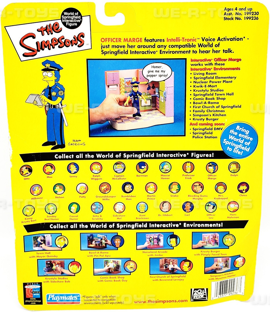 The Simpsons World of Springfield Interactive Figure Officer Marge