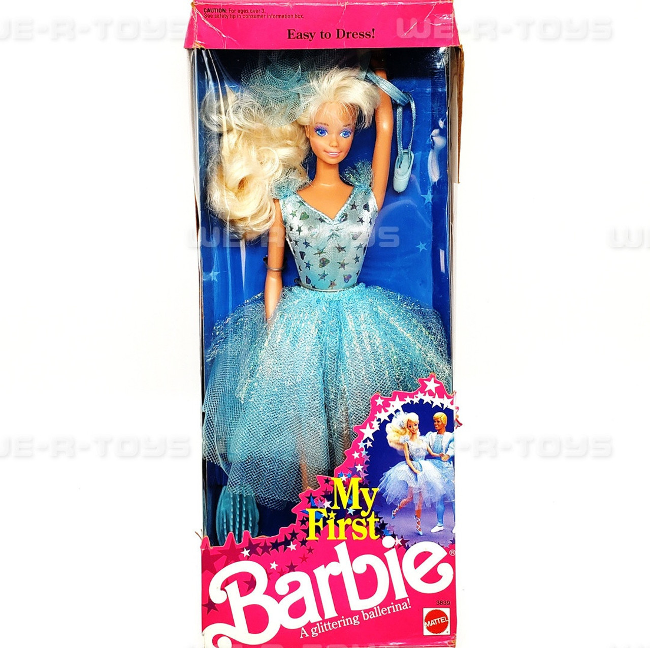 My First Barbie Doll A Glittering Ballerina 1991 Mattel #3839 NEW -  We-R-Toys