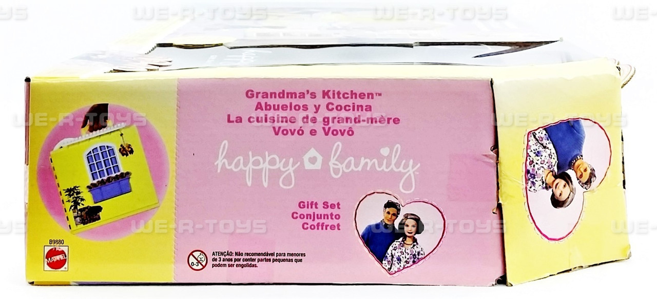 Barbie: HAPPY FAMILY GRANDMA, GRANDPA & GRANDMA’S KITCHEN 2003 #B9880 NRFB  RARE