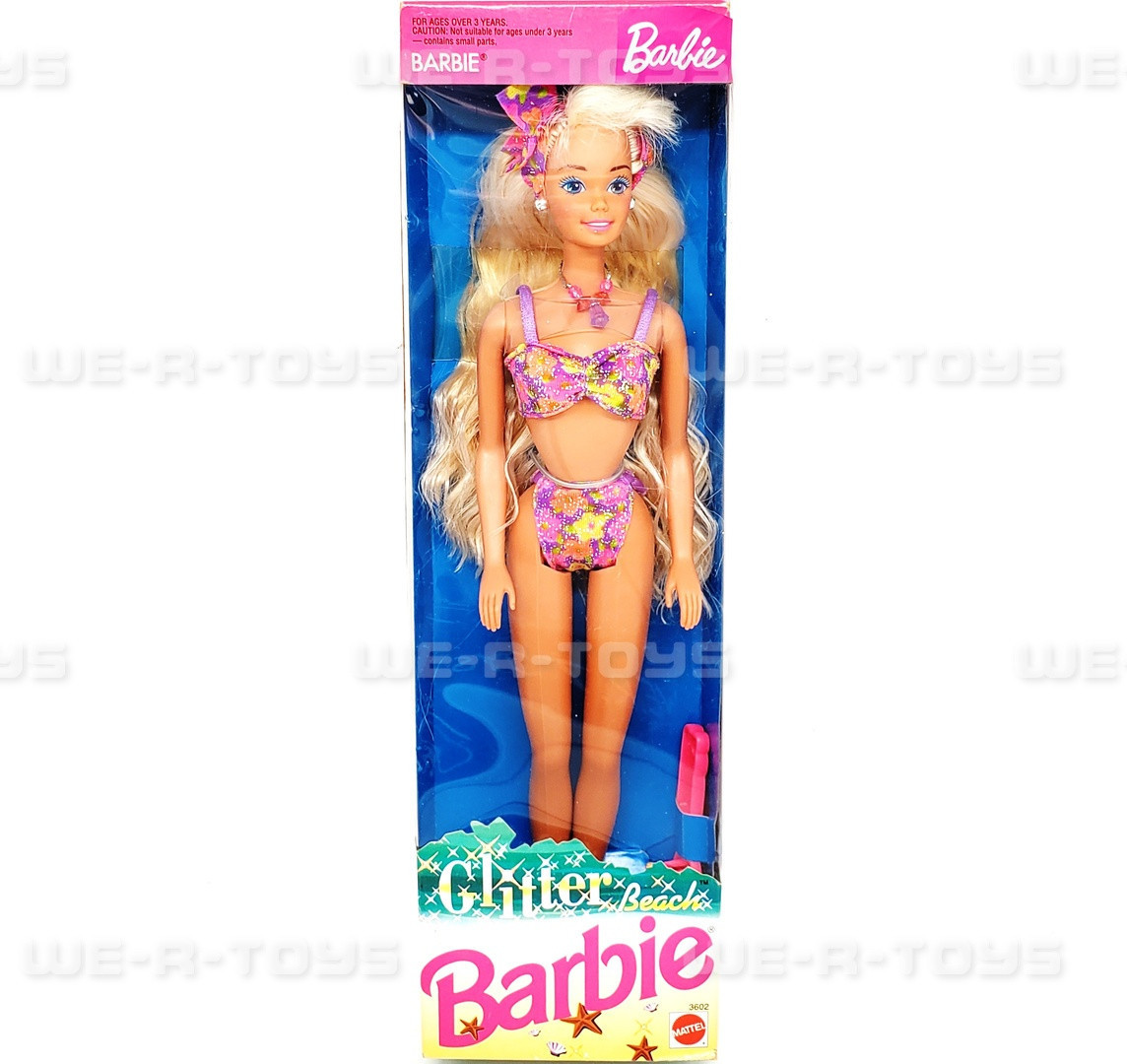 Glitter Beach Barbie Doll 1992 Mattel #3602 NEW - We-R-Toys