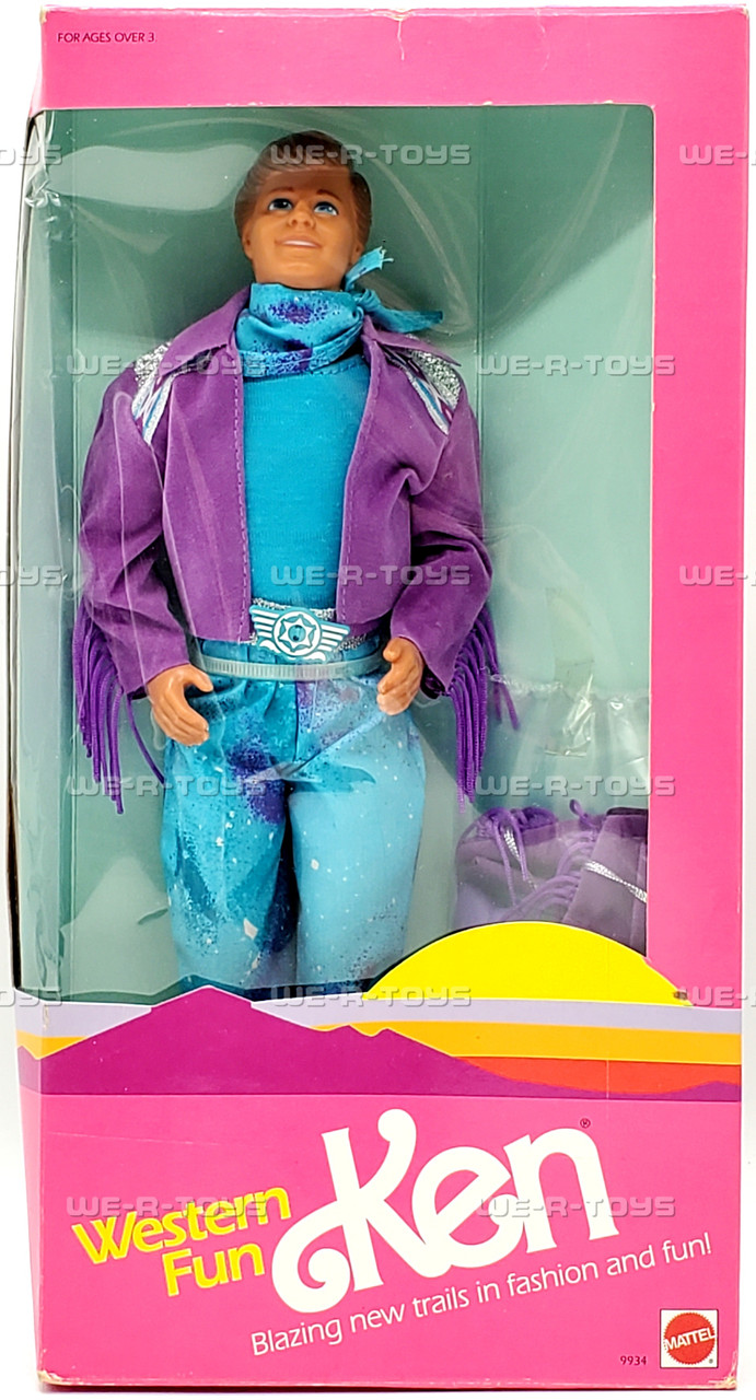 Western Fun Ken Barbie Doll 1989 Mattel 9934