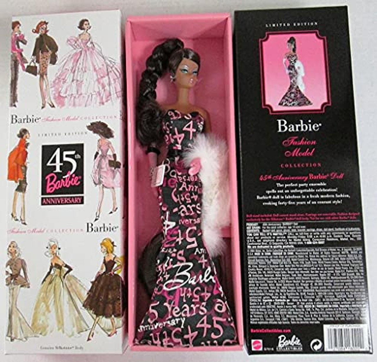 Robert Best 45th Anniversary Barbie Doll African American 2004 Mattel G7216