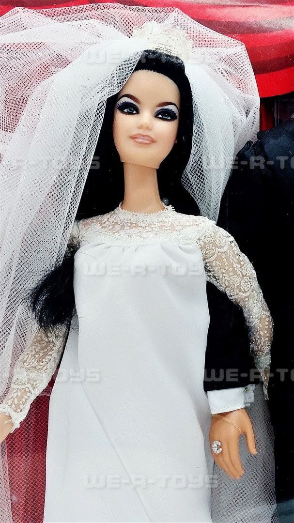 Elvis and Priscilla Barbie Ken Doll Wedding Gift Set 2008 Mattel
