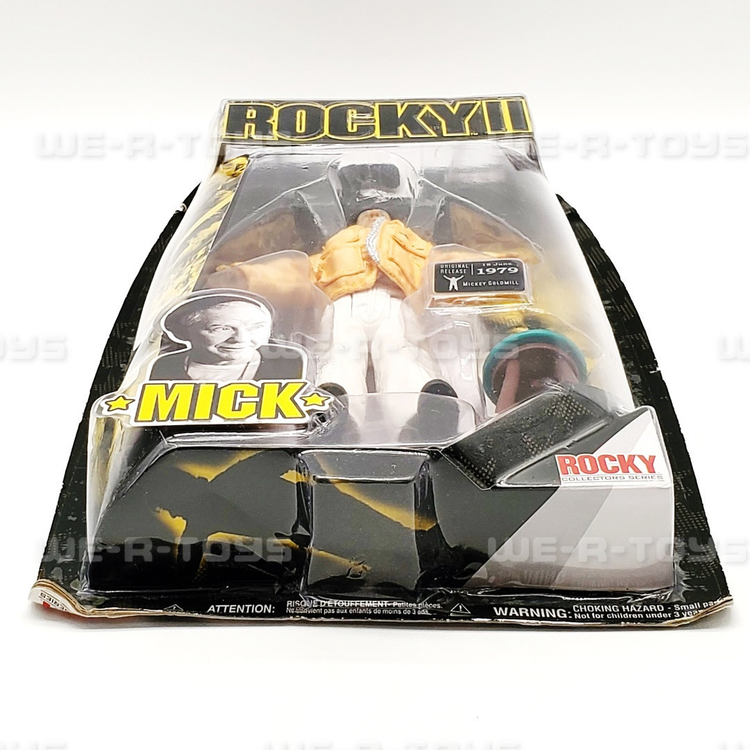 Rocky II Mick Goldmill Action Figure Gold Jacket Mickey Jakks