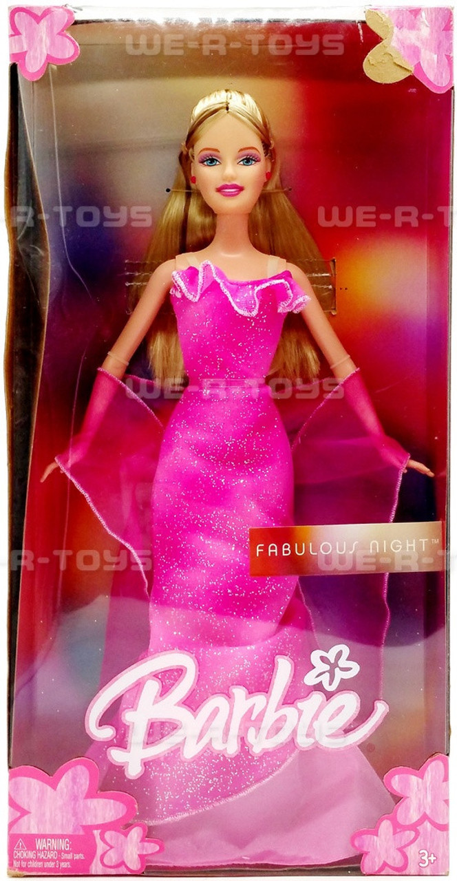 Barbie Fabulous Night Doll - PINK 2005 Mattel H8572 - We-R-Toys