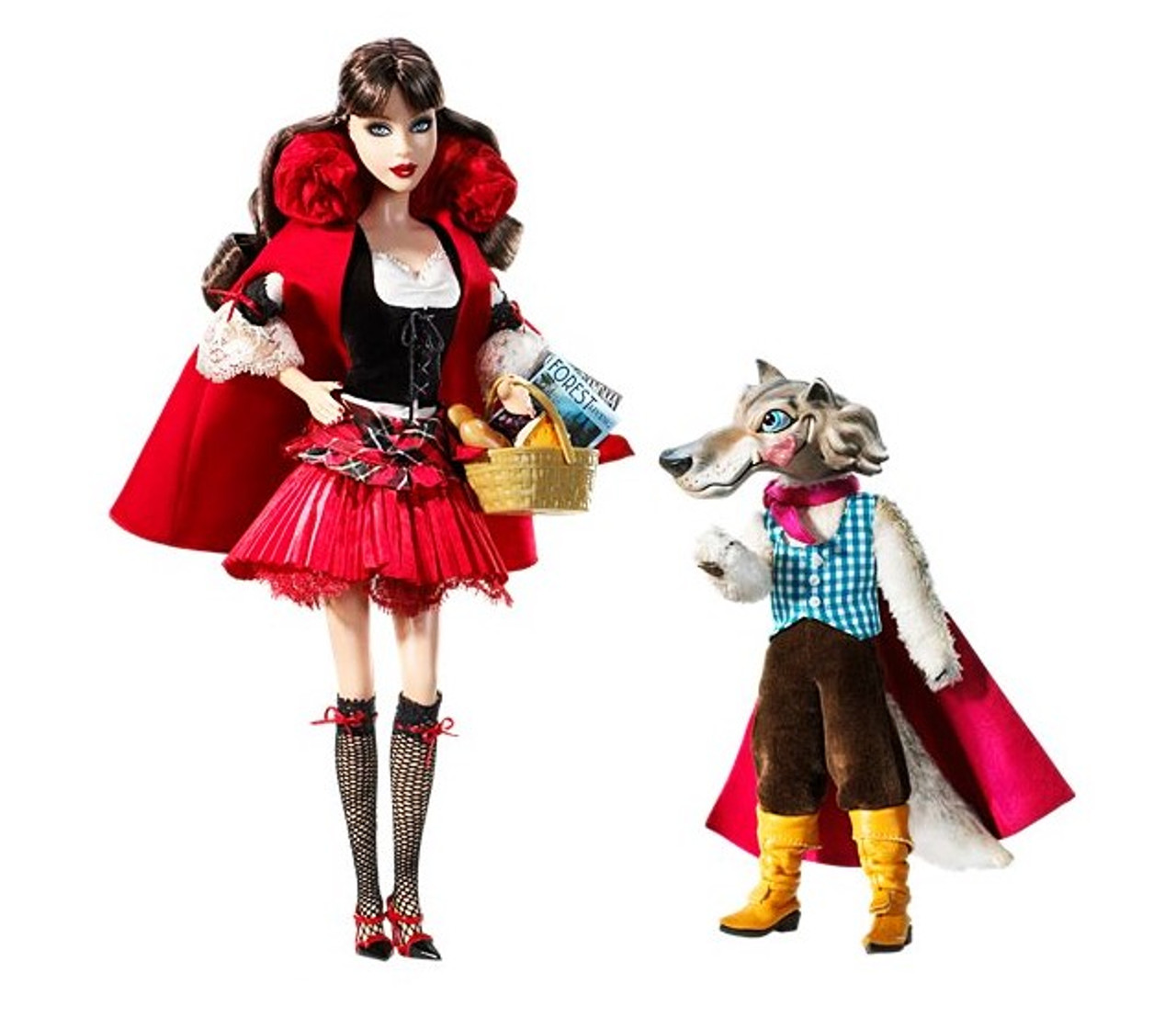 Little Red Riding Hood & The Wolf Barbie Doll Giftset Silver