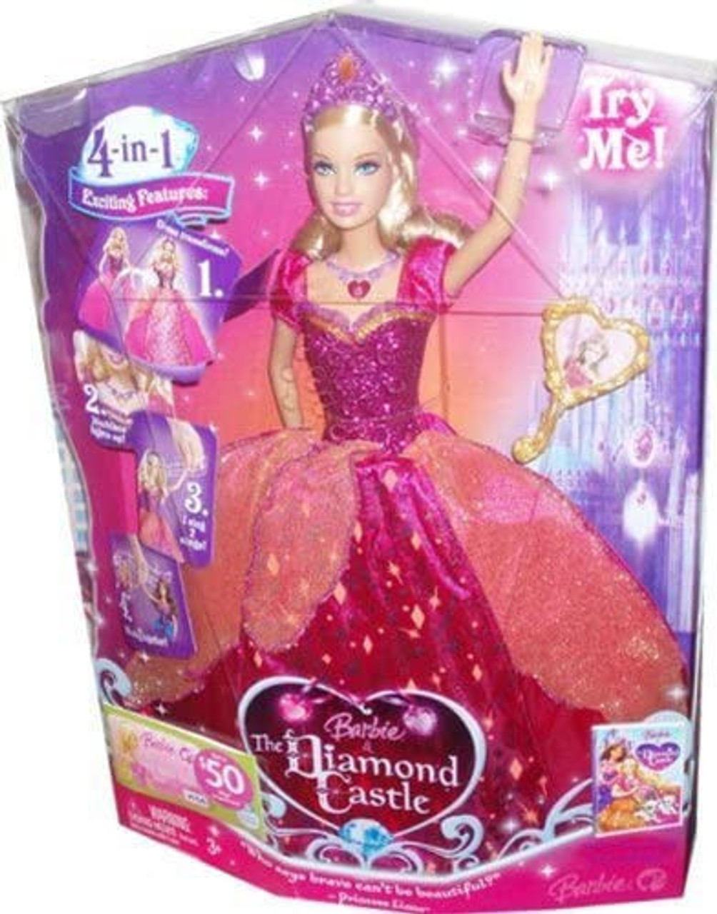 Barbie The Diamond Castle Singing Princess Liana Doll 2008 Mattel M0785