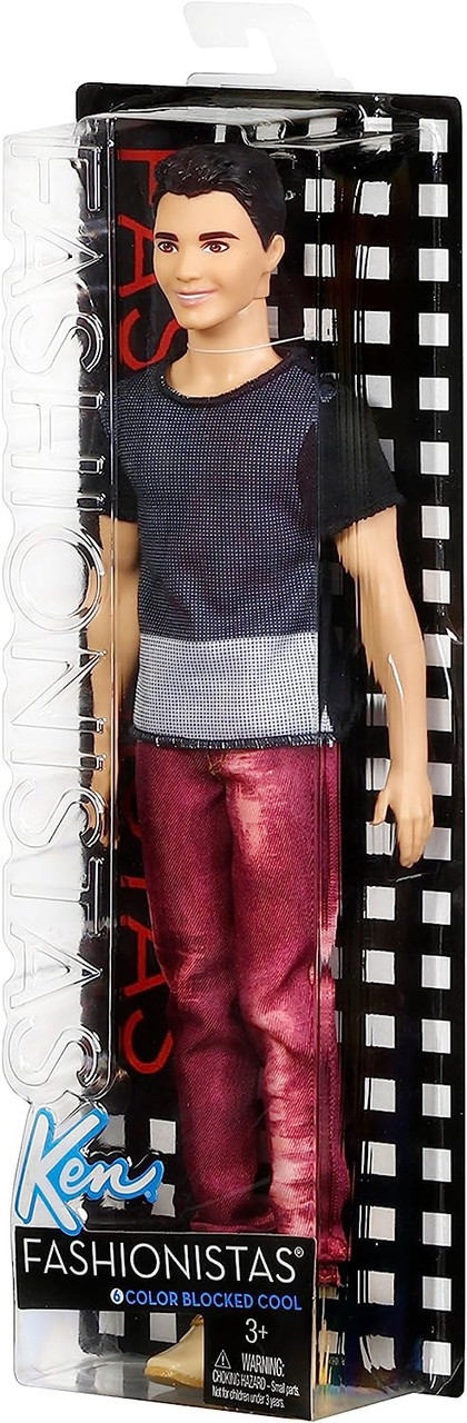 Barbie Fashionistas Ken Color Blocked Cool Doll 2016 Mattel