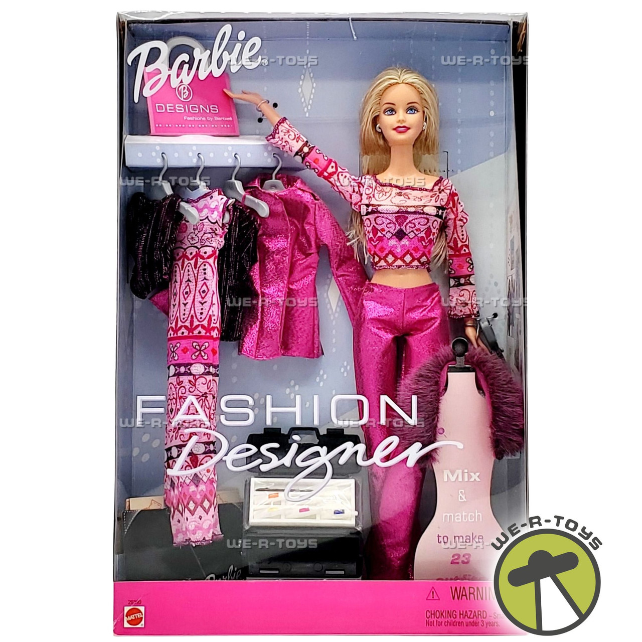 Barbie Fashion Designer Doll with Fashion to Mix and Match 2000