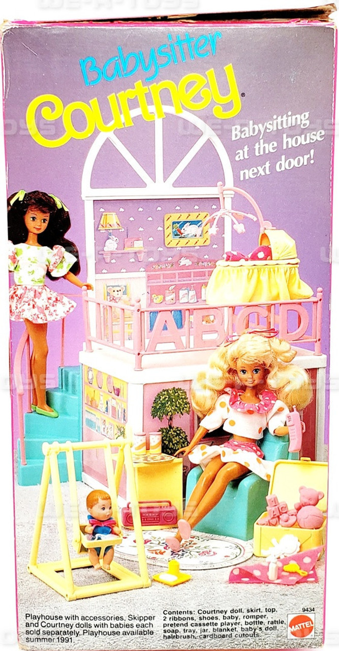 Barbie Babysitter Courtney Best Friend Of Skipper Doll 1990 Mattel #9434  NRFB