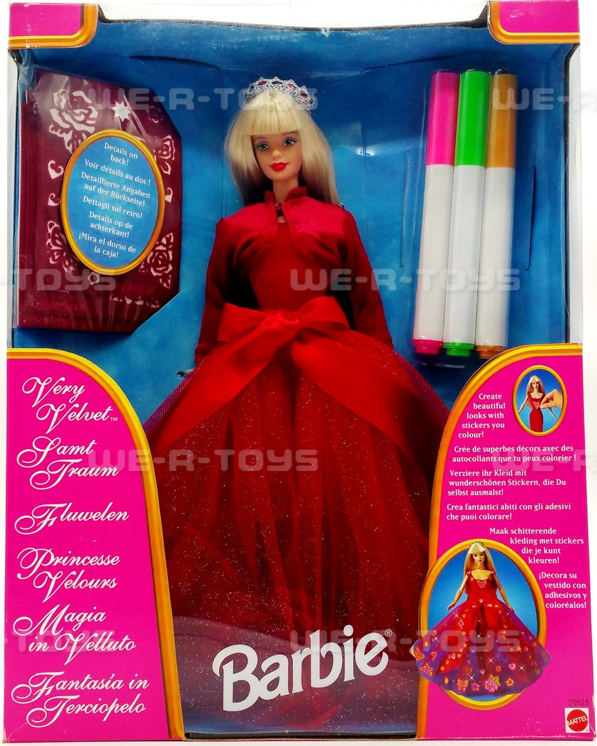 Barbie Very Velvet Doll 1998 Mattel 20528 We-R-Toys