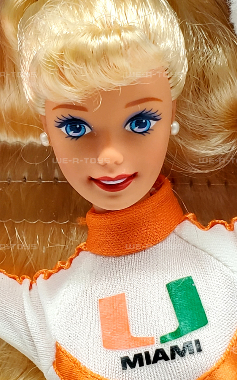 University of Miami Special Edition Cheerleader Barbie Doll 1996 Mattel  17794