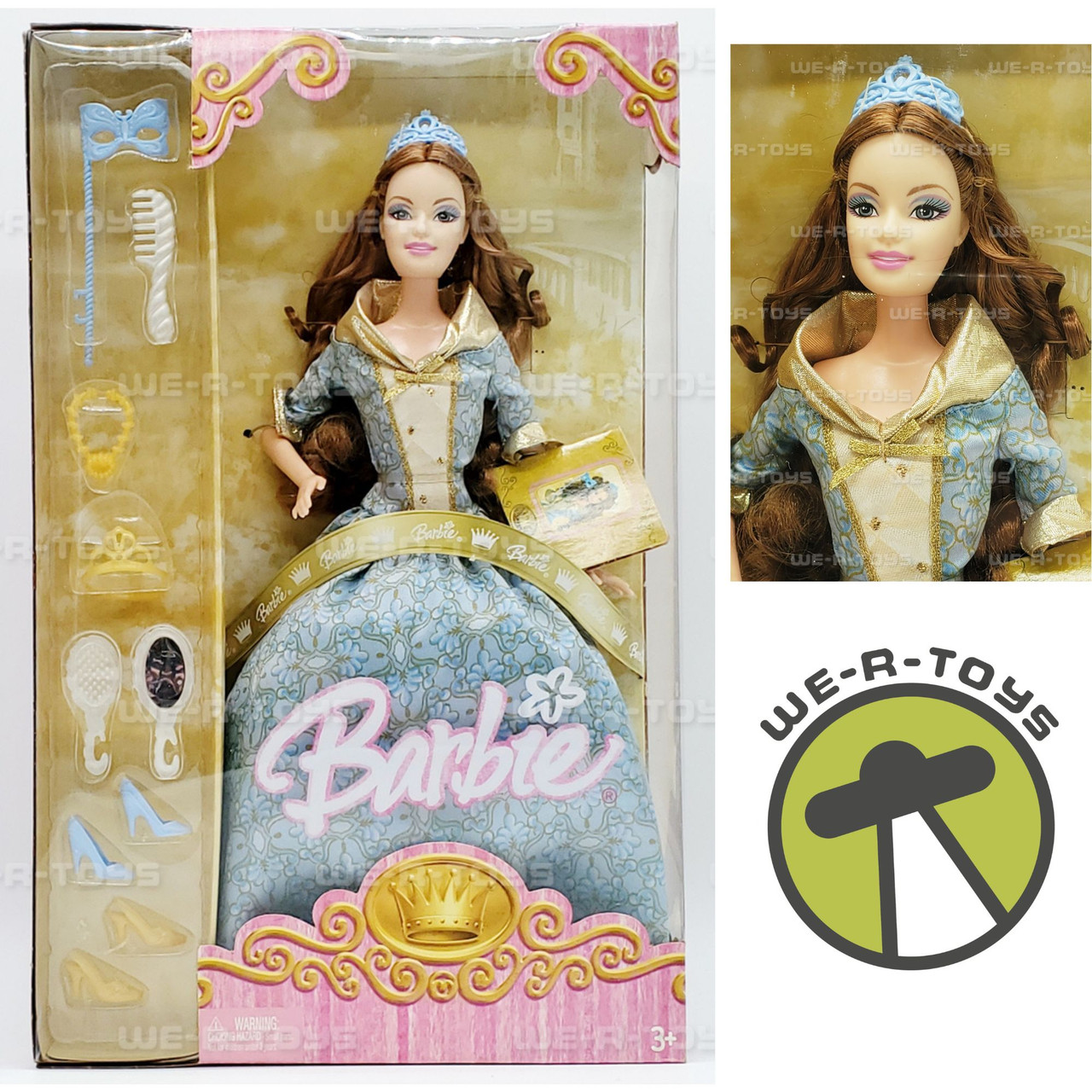 Barbie Masquerade Princess Doll Blue 2005 Mattel #J7430 NEW - We-R
