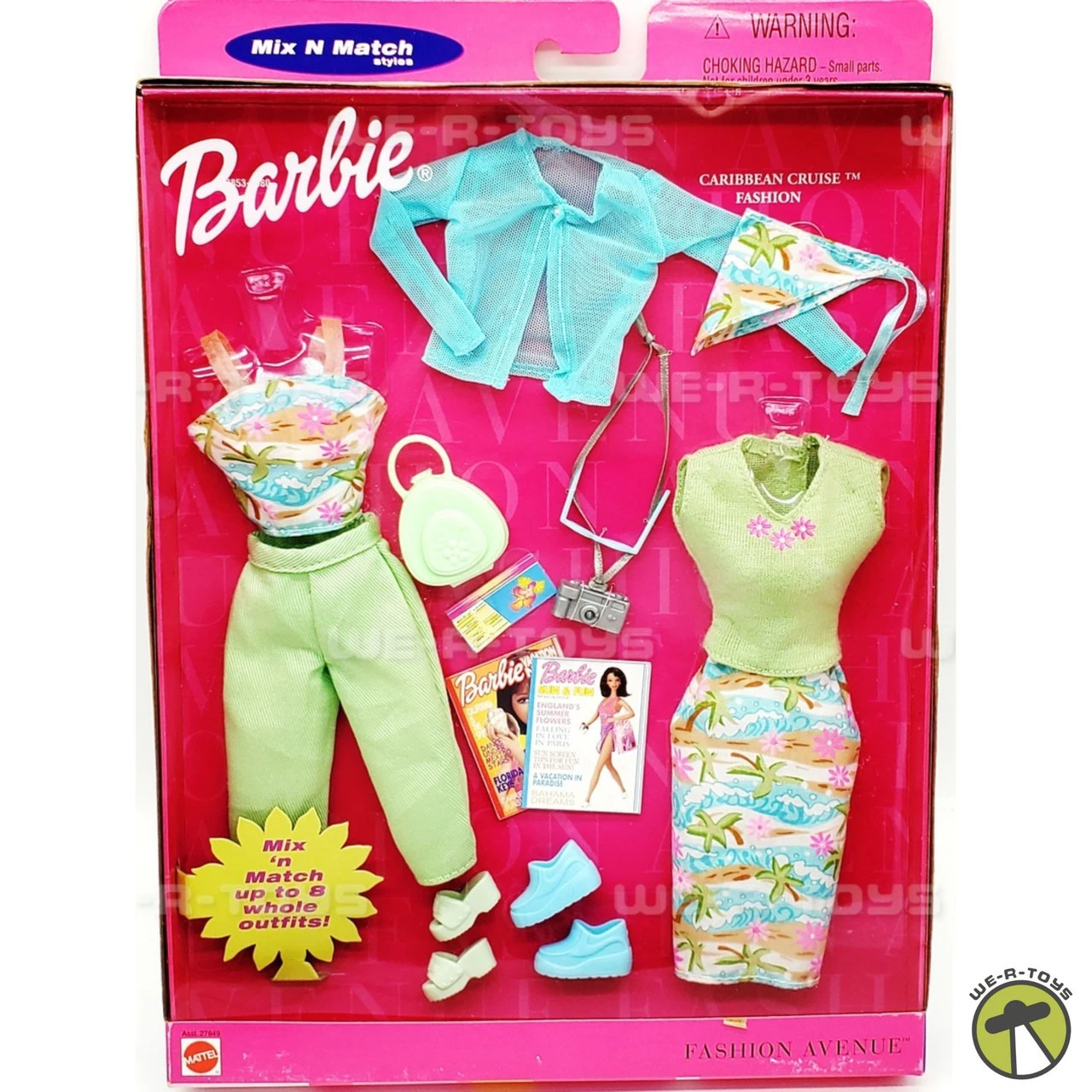 Barbie Fashion Avenue Caribbean Cruise Fashion 2000 Mattel #27853-0980 ...